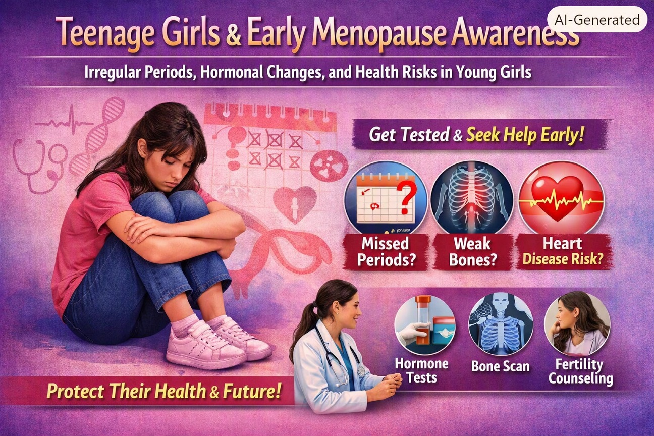 किशोरियां भी हो रहीं मेनोपॉज की शिकार