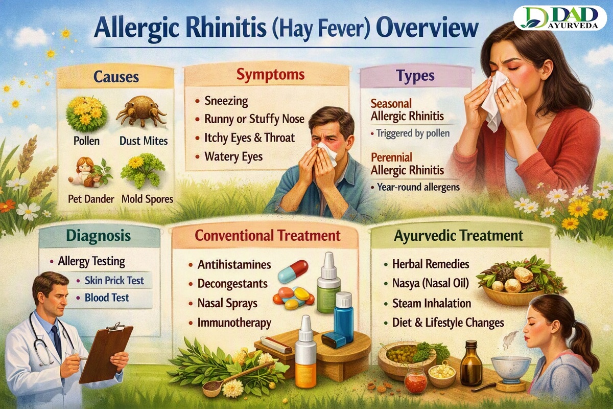Allergic Rhinitis (Hay Fever): 1 Allergic Rhinitis (Hay Fever): Causes, Symptoms, Types, Diagnosis, Conventional & Ayurvedic Treatment