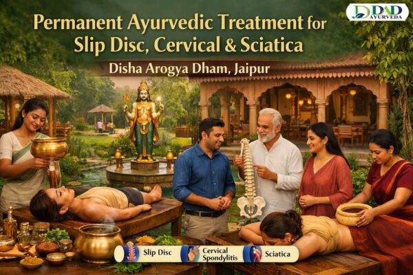 Permanent Ayurvedic Treatment for Slip Disc, Cervical & Sciatica Disha Arogya Dham, Jaipur