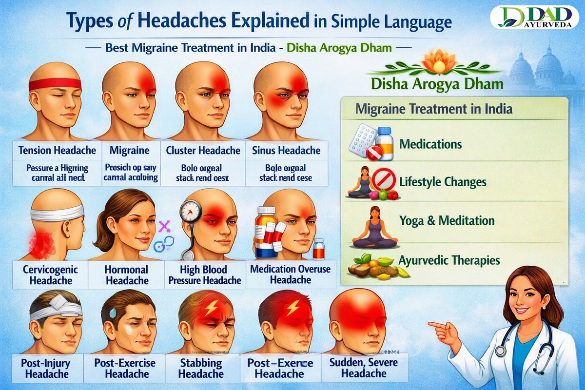 Types of Headache Explained in Simple Language | Best Migraine Treatment in India